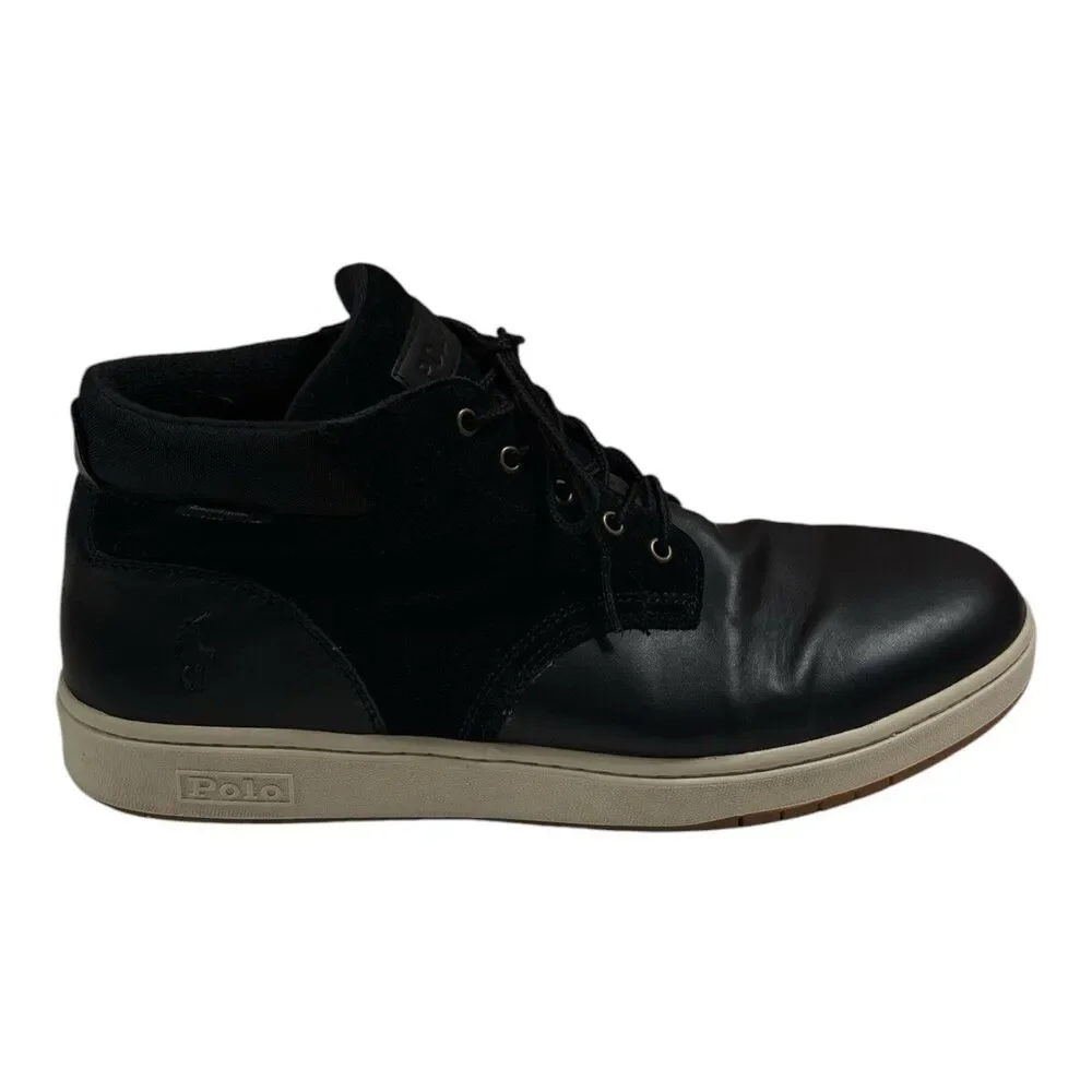 Polo Ralph Lauren Men's Waterproof Leather Suede Sneaker Boots Size 14